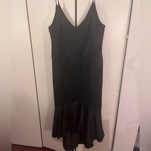 Paper Crown Silk Formal MIDI Dress